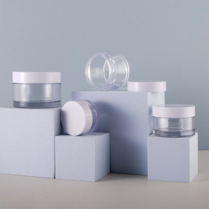 Tarros de plástico transparentes de pared gruesa de 10g, 20g, 30g <span class=keywords><strong>para</strong></span> crema facial, ojos, mantequilla corporal, bálsamo labial, exfoliante y maquillaje. - Product Image 3
