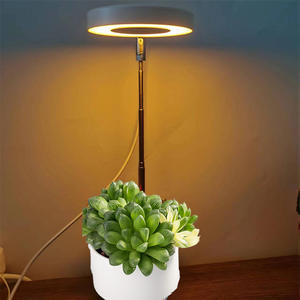 גובה מתכוונן 3.5in מלאך טבעת ספקטרום מלא צמח אור פנימי שתילה קטן עציצים עציצים קטנים עציצים גדולים המנורה - Product Image 3