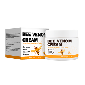 Crème au venin d'abeille hautement efficace, éclaircissante, anti-inflammatoire, 120 ml, pour peaux grasses sujettes à l'acné, soin de nuit - Product Image 1