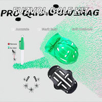 Kit de traçage et d'alignement de balles de golf FUZVOL 6 pièces avec 2 gabarits de traçage et 4 stylos marqueurs en plastique pour usage extérieur Fabriqué en Chine