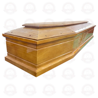 Urna Funeraria de Madera Maciza Estilo Europeo, Tallada en Madera de Paulownia y Abeto, para Cenizas, Directo de Fábrica