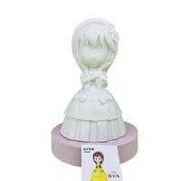 Modèle de personnage en vinyle blanc, prototype, peint à la main, ours fluide pour enfants et adultes, peinture graffiti DIY