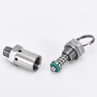 Vanne de sécurité mini sanitaire en acier inoxydable SS304 SS316L 1/4\" DN25-DN100 à bride Tri-Clamp, à sertir, à souder, manuelle, pour eau sous pression