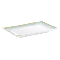 Assiettes en mélamine incassable, écologiques et durables, série Liquid Gold – Personnalisables pour hôtels et foyers