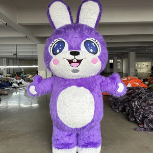 Đáng kinh ngạc giáng sinh Inflatable thỏ thỏ trang phục đầy đủ cơ thể đi bộ bunny linh vật phù hợp với phục sinh giải trí Bunny Dress - Product Image 1