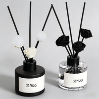 Diffuseur d'arômes sans flamme pour la maison avec bâtonnets floraux, parfum longue durée, désodorisant, ensemble de bouteilles d'arômes