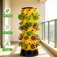 Tour de culture hydroponique verticale moderne, réservoir d'eau de 30 L, système de serre intérieure pour la culture de légumes, en plastique