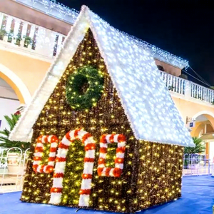 <b>Christmas</b> House <b>Arch</b> <b>Light</b> with LED Motif Design for Festive Entrance and Walk Through Displays - Product Image 1