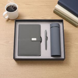 Ensemble de bouteilles d'eau isothermes de style carnet avec logo personnalisé pour cadeaux d'affaires - Product Image 2