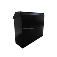 Boîte à colis compacte WELDON, boîte aux lettres extérieure sécurisée et verrouillable en métal pour la livraison de colis à domicile et au bureau
