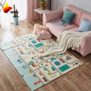 Ô Tô Và <span class=keywords><strong>Train</strong></span> Thảm Thảm Đồ Chơi Khu Vực Chơi Vui Vẻ Món Quà Lý Tưởng Trẻ Em Bé Phòng Ngủ Chơi Phòng Gấp Chơi Mat - Product Image 3