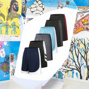 High Quality <b>Men</b> Casual Mid Waist Elastic Waist <b>Woven</b> Print Board <b>Shorts</b> Quick Dry Breathable Gym Outdoor Sports Pockets - Product Image 2
