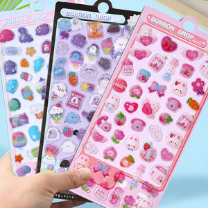 最安値両面粘着テープ高品質3D漫画ソフトキュートなお尻DIYアクリル接着剤付きレリーフスマホケースステッカー - Product Image 2