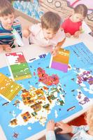 PERMAINAN STIKER PETA DUNIA MIDEER untuk Anak-anak, Pembelajaran Montessori, Mainan Edukasi Jigsaw Gosok, Hadiah untuk Anak-anak MD4111