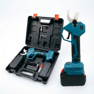 Cisailles <span class=keywords><strong>électrique</strong></span>s de taille-haie sans fil 35 mm, prix usine, batterie lithium 21 V, 2 batteries, multifonctionnelles, en plastique - Product Image 1