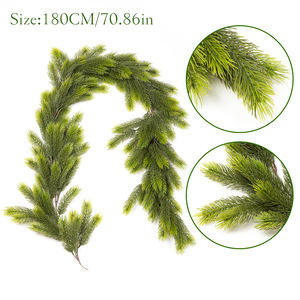 <span class=keywords><strong>Guirlande</strong></span> de Noël verte de 6 pieds pour les fêtes : Parfaite pour décorer les escaliers, les cheminées et les tables de fête Décoration de Noël - Product Image 2