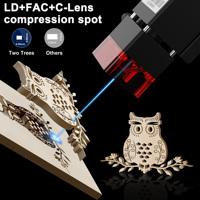 Machine de gravure laser TWOTREES TTS-10PRO 10W pour la découpe du bois, l'acrylique, le marquage sur pierre, le caoutchouc, le papier, le cristal, prend en charge le format DXF