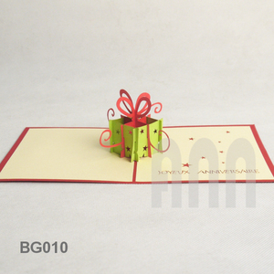 ANN BG010หัตถกรรม3D ป๊อปการ์ดเชิญวันเกิดพิมพ์ดิจิตอลกล่องวัสดุขอบคุณทำในเวียดนาม - Product Image 2