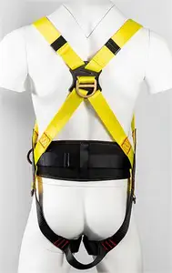 High Altitude 5-point Fall Protection Safety Belt Double Hooks Full Body Safety Harness