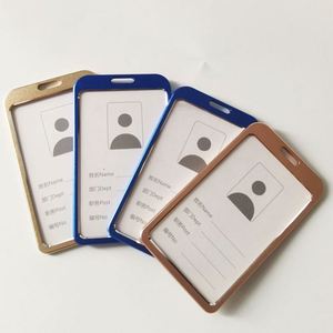 Multicolored Aluminum Office Card <b>Holders</b> Business Metal Employee Name Badges with Lanyard for Work <b>Id</b> Cards - Product Image 6