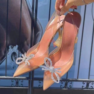 Bow Chaussur Femm Designer Summer Sandals Female Heels <b>Shoes</b> for Ladies 2025 - Product Image 3