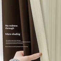 Cortinas Totalmente Opacas, Nuevo Diseño en Tono Crema, Tela Gruesa de Chenilla, 99% de Opacidad, Personalizables, de Lujo, para Dormitorios y Salas de Estar