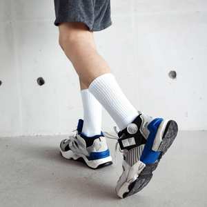 <span class=keywords><strong>Bas</strong></span> tube en coton pour hommes automne hiver déodorant absorbant la sueur chaussettes en coton respirant couleur unie noir blanc chaussette - Product Image 5