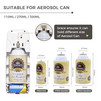 Support mural pour toilettes 300ml diffuseur de désodorisant de parfum détection de lumière distributeur automatique d'aérosol de pulvérisation
