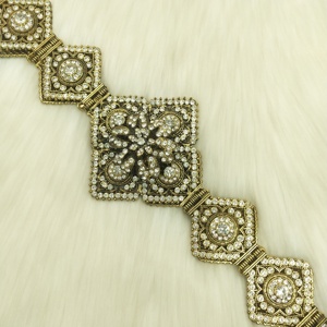 <span class=keywords><strong>Ceinture</strong></span> en métal avec chaîne en or français pour femmes, longueur réglable, robe <span class=keywords><strong>caftan</strong></span> de mariage marocaine avec <span class=keywords><strong>ceinture</strong></span> en cristal - Product Image 6