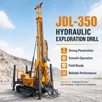 Foreuse rotative Feiyang JDL-350 sur chenilles, moteur diesel, 350 m, nouvelle, mobile, faible coût d'entretien, boîte de vitesses, pour forage profond dans la roche, usage agricole