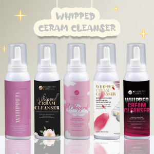 Nouvel arrivage de shampooing nettoyant en mousse pour cils de marque privée de 100ml dans un emballage coloré de style crème fouettée Faux cils - Product Image 1