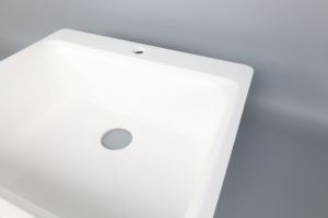 Lavabo de Acrílico DCT OB-082, Diseño Artístico Cuadrado/Redondo, Lavabo Individual para Baño - Product Image 5