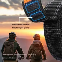 Garmin 22mm/26mm Correa Compatible con Garmin Fenix 8/7/6/E/7X/7S Series Nylon Loop Velcro Correa Patrón de onda al por mayor