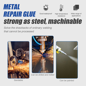 Pâte de réparation métallique 2-en-1 industrielle, colle AB pour moulage, scellant résistant à la chaleur, agent de réparation de défauts par <span class=keywords><strong>soudure</strong></span> à <span class=keywords><strong>froid</strong></span>, colle puissante - Product Image 5