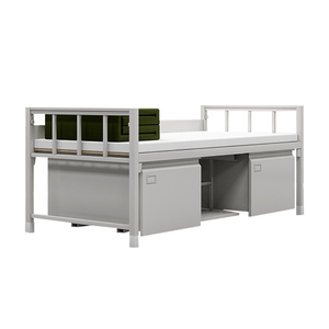 Fabricant de lits superposés en métal à bas prix Adultes modernes avec rangement Ados Garçons avec matelas <span class=keywords><strong>Lit</strong></span> superposé King Size en auberge de jeunesse - Product Image 2