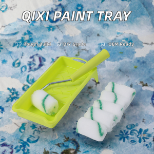 Qixi 4inch DIY Deep Well Plastic Paint <b>Roller</b> Tray Mini Industrial Tools OEM Support Industrial/DIY Paint Brush <b>Roller</b> Tray - Product Image 2