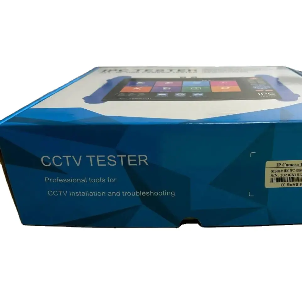 Probador de cámara IP CCTV 1280 Pro (función completa) de 7 pulgadas IPS pantalla táctil, resolución 800 *