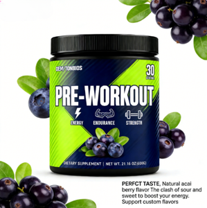 Suplemento Energético Pre-Entrenamiento en Polvo, Suministro OEM de Fábrica, Apto para Dieta <span class=keywords><strong>Keto</strong></span>, con Aminoácidos Esenciales, Quemador de Grasa para Hombres y Mujeres - Product Image 1