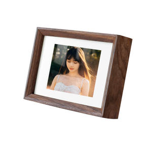 1 pièce <span class=keywords><strong>Cadre</strong></span> photo miniature de luxe de 5 pouces, fait main de haute qualité en bois naturel, imprimé UV, pour décoration de mariage, de table et de bureau - Product Image 3