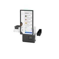 Kiosque de paiement et d'achat de billets en libre-service pour supermarchés INGSCREEN, avec structure métallique