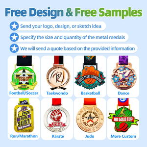 Médaille en métal 3D personnalisée pour le football, le basketball, le marathon, la course à pied, avec ruban imprimé numériquement pour les occasions de Noël - Product Image 2