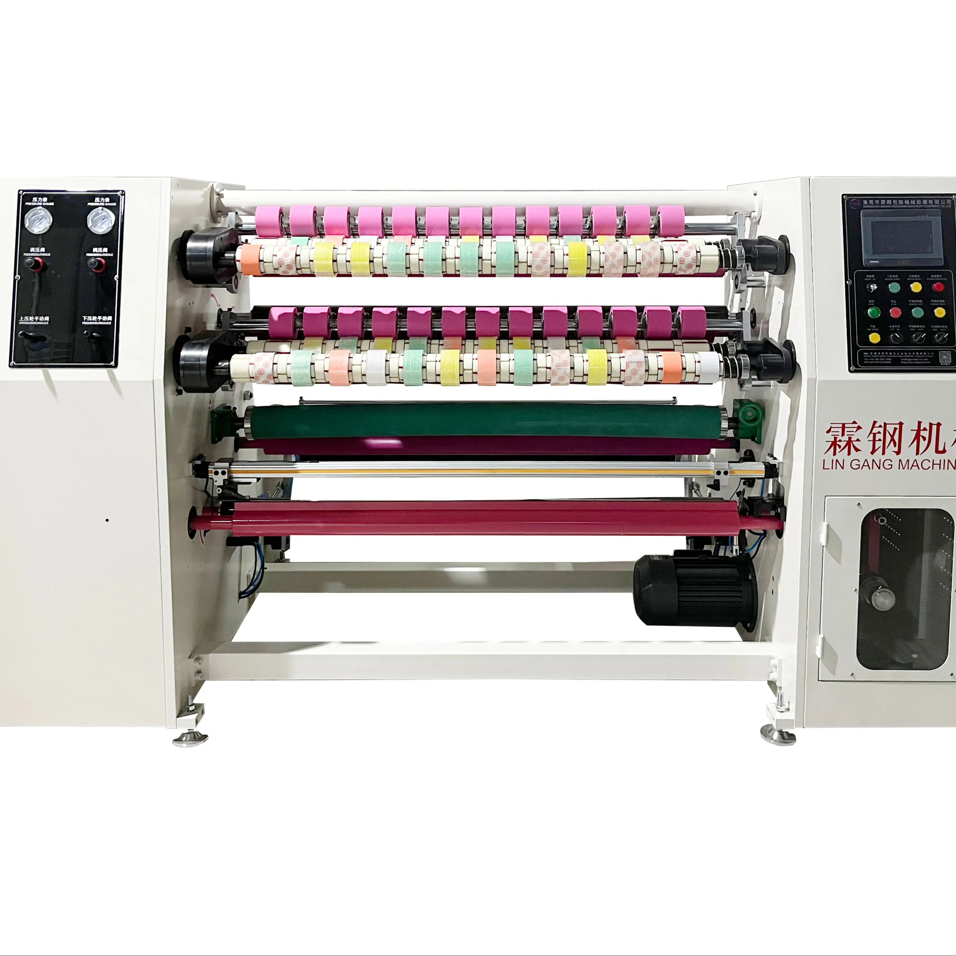 Novo produto lançado Máquina de corte de alta velocidade com contagem em três estágios Controle preciso da máquina de corte de comprimento de enrolamento