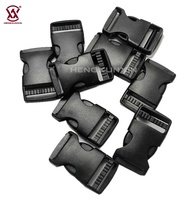 Gran oferta, correa ajustable de 1 pulgada, hebilla de Liberación lateral rápida de plástico POM para accesorios de mochila de senderismo