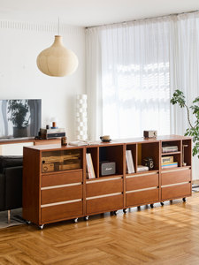 Tủ cạnh giường ngủ MUU bán chạy nhất, <span class=keywords><strong>3</strong></span> ngăn kéo, chất liệu gỗ nguyên khối cao cấp, phong cách giữa thế kỷ, dùng cho nội thất gia đình, khách sạn và phòng khách - Product Image 3