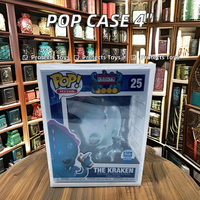 Jihong, venta al por mayor, cubierta protectora POP transparente moderna, vitrina Rectangular dura de 4 pulgadas, caja gruesa de 3mm, cajas de almacenamiento, contenedores