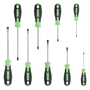 Professional <b>Screwdriver</b> Set 9pcs Cross Phillips Chrome Vanadium Steel Anti-Slip Handle Industrial Grade - Product Image 1