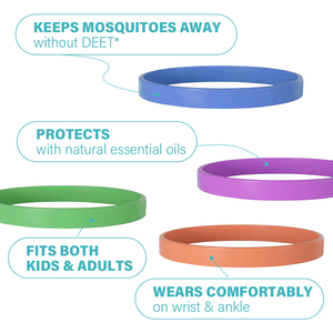 Bracelet anti-moustiques naturel, lot de 3, sans DEET, à base d'huiles essentielles végétales, pour enfants et adultes, camping en plein air, voyage - Product Image 3
