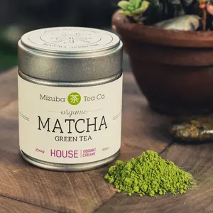 customize label silver matcha tea powder tin can packaging emboss matcha 30g 40g container wholesale aitless