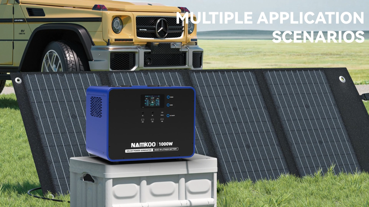 Solar Generator 700W 1000W 1000W Outdoor Home Bank Portable Solar Lifepo4  Portable Power Station