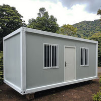 Maison mobile de luxe en conteneur, 2-3 chambres, portable, isolée, extensible, 20 pieds, 40 pieds, cuisine et salon minimalistes